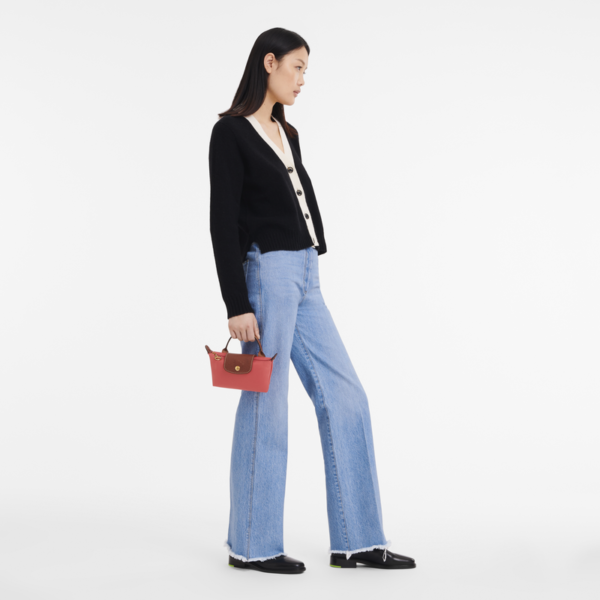Le Pliage Original Pouch with handle Grenadine - Image 2