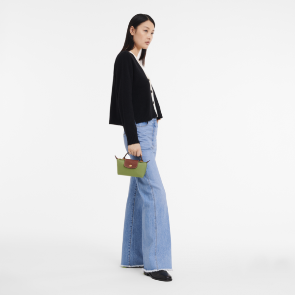 Le Pliage Original Pouch with handle Lichen - Image 2