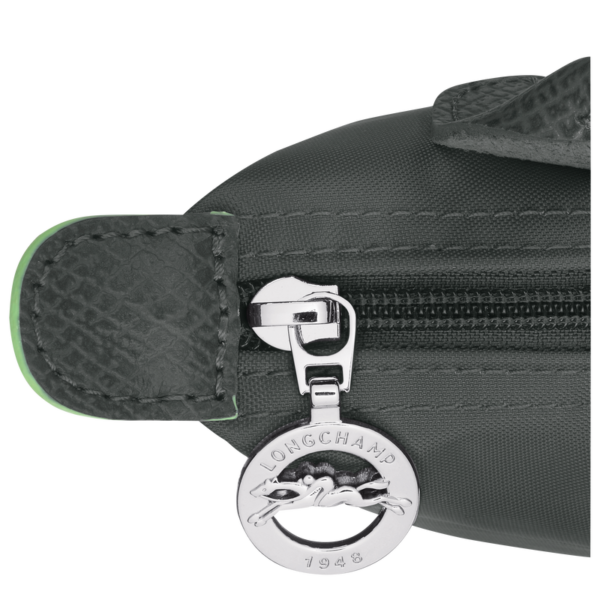 Le Pliage Green Pouch with handle Graphite - Image 5