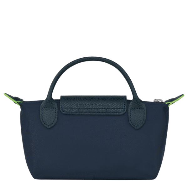 Le Pliage Green Pouch with handle Navy - Image 4