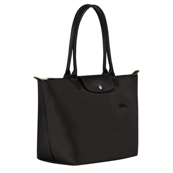 Le Pliage Green L Tote bag Black - Image 3