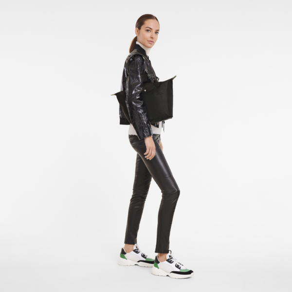 Le Pliage Green M Tote bag Black - Image 2