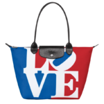 Longchamp x Robert Indiana M Tote bag White