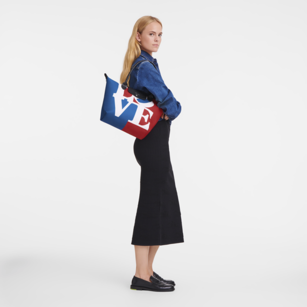 Longchamp x Robert Indiana M Tote bag White - Image 2
