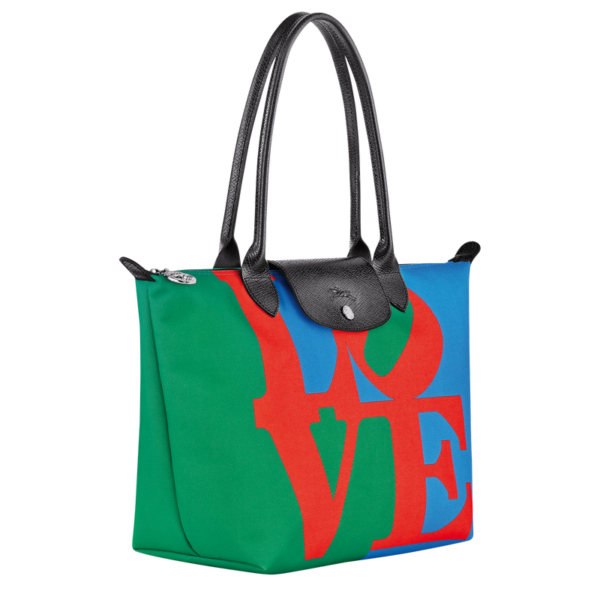 Longchamp x Robert Indiana M Tote bag Red - Image 3