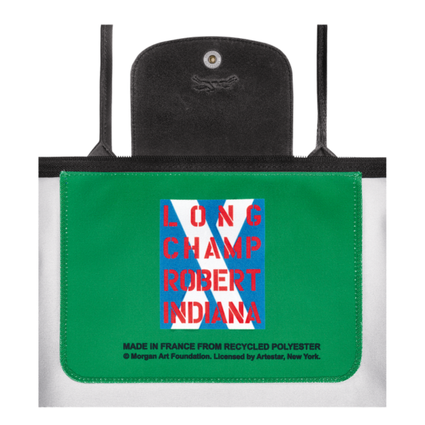 Longchamp x Robert Indiana M Tote bag Red - Image 5