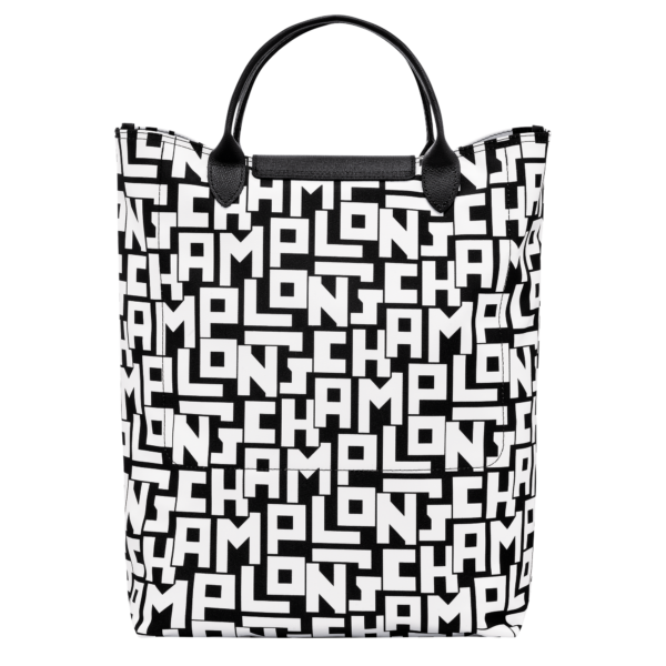 Le Pliage LGP M Tote bag Black/White - Image 4