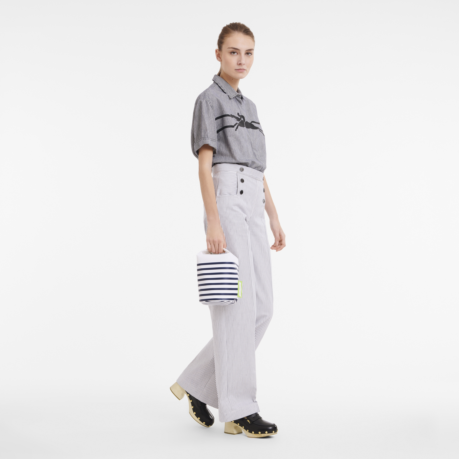 Le Pliage Collection XS Clutch Navy/White - Image 2