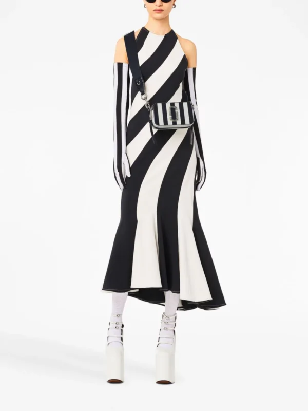 The Marc Jacobs Snapshot Cross-Body Bag Striped Black & White - Image 8