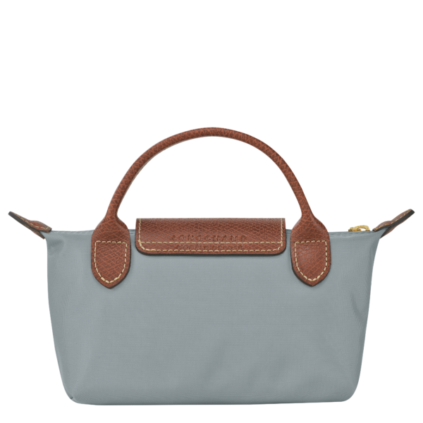 Le Pliage Original Pouch with handle Steel - Image 4