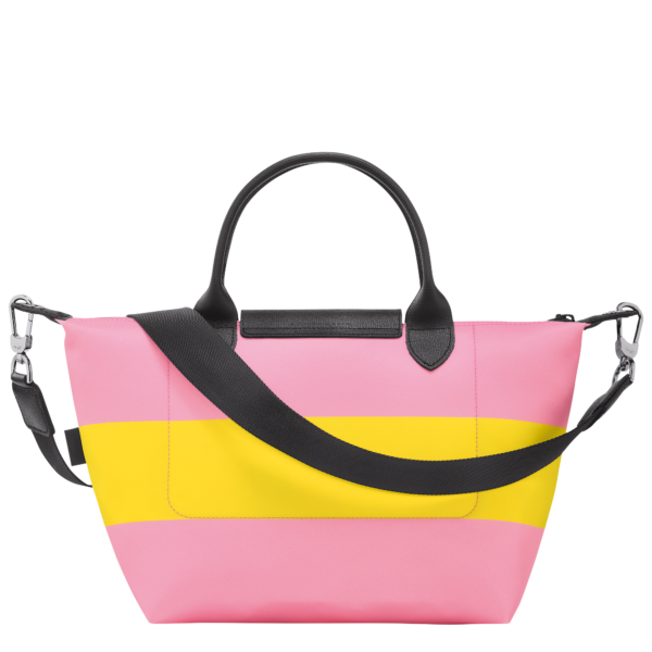 Le Pliage Collection S Handbag Pink/Yellow - Image 4