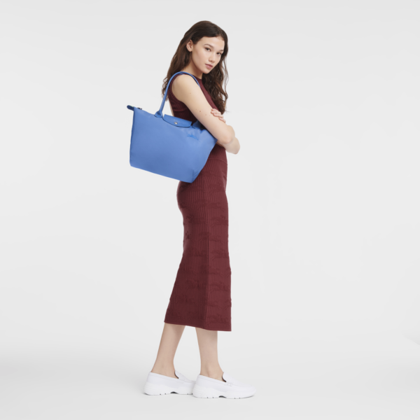 Le Pliage Green M Tote bag Cornflower - Image 2