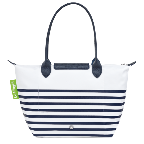 Le Pliage Collection M Handbag Navy/White - Image 4