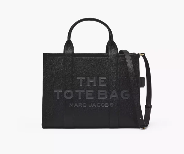The Marc Jacobs Medium Tote Bag Leather Black