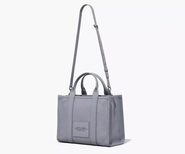 The Marc Jacobs Medium Tote Bag Leather Wolf Grey - Image 4
