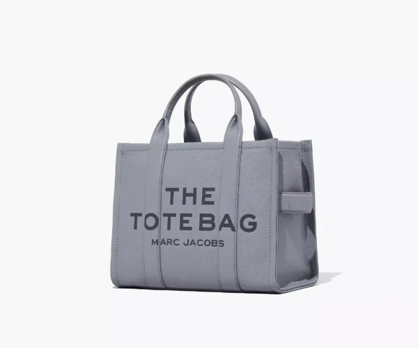 The Marc Jacobs Medium Tote Bag Leather Wolf Grey - Image 6