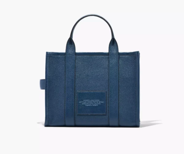 The Marc Jacobs Medium Tote Bag Leather Blue Sea - Image 3
