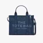The Marc Jacobs Medium Tote Bag Leather Blue Sea