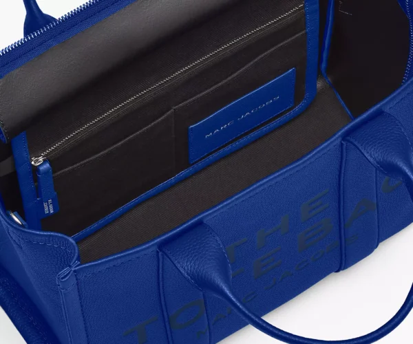 The Marc Jacobs Medium Tote Bag Leather Cobalt - Image 6