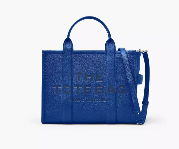 The Marc Jacobs Medium Tote Bag Leather Cobalt