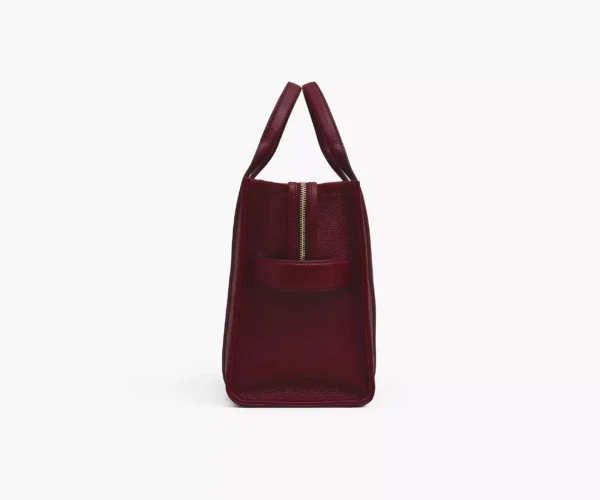 The Marc Jacobs Medium Tote Bag Leather Cherry - Image 3