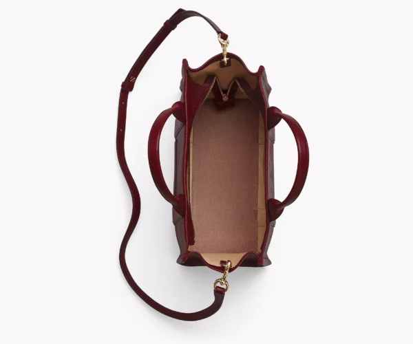 The Marc Jacobs Medium Tote Bag Leather Cherry - Image 5