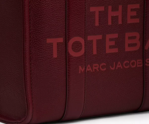 The Marc Jacobs Medium Tote Bag Leather Cherry - Image 7
