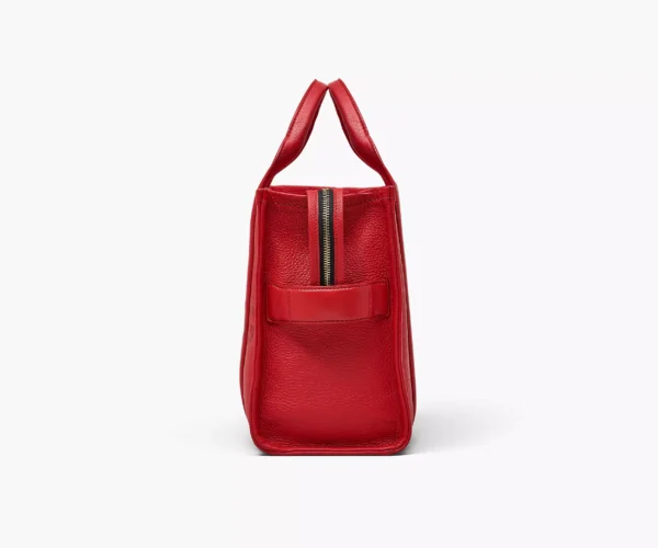 The Marc Jacobs Medium Tote Bag Leather True Red - Image 3