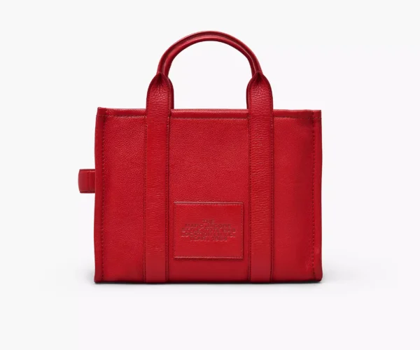 The Marc Jacobs Medium Tote Bag Leather True Red - Image 4