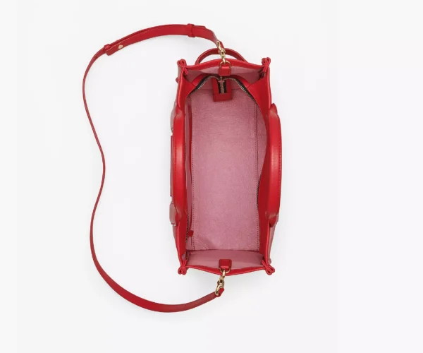 The Marc Jacobs Medium Tote Bag Leather True Red - Image 5