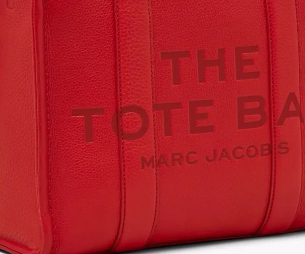 The Marc Jacobs Medium Tote Bag Leather True Red - Image 7