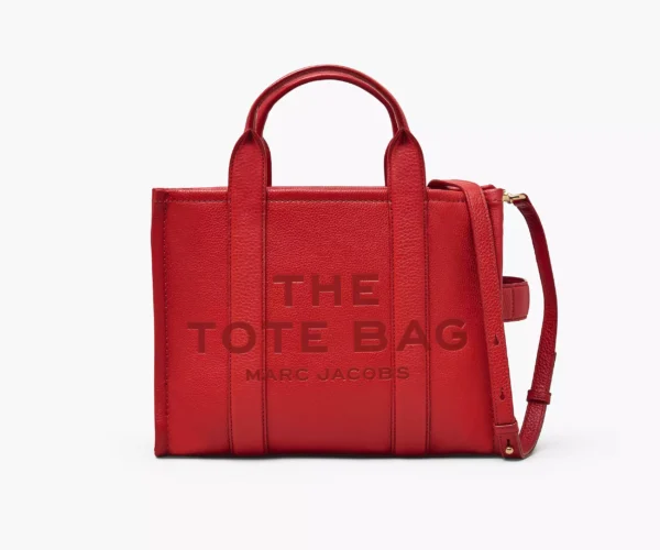 The Marc Jacobs Medium Tote Bag Leather True Red