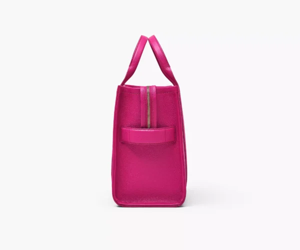 The Marc Jacobs Medium Tote Bag Leather Lipstick Pink - Image 3