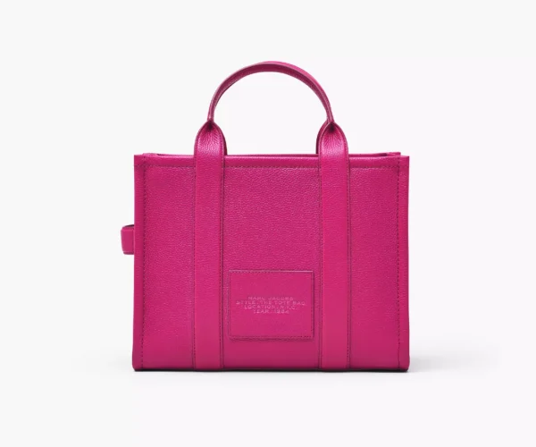 The Marc Jacobs Medium Tote Bag Leather Lipstick Pink - Image 4