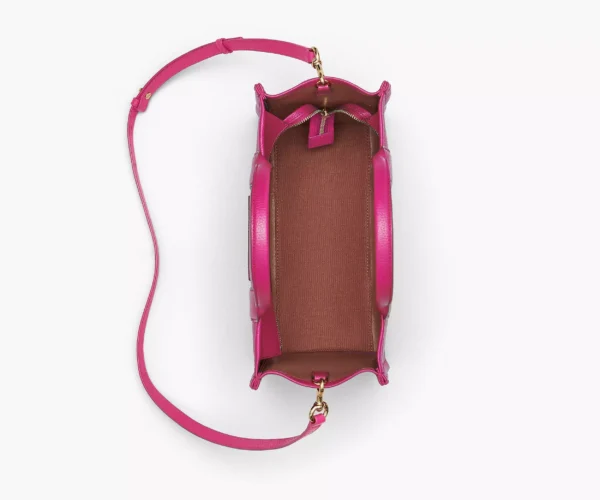 The Marc Jacobs Medium Tote Bag Leather Lipstick Pink - Image 5