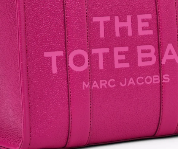 The Marc Jacobs Medium Tote Bag Leather Lipstick Pink - Image 7