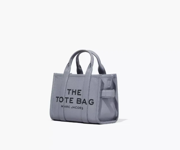 The Marc Jacobs Small Tote Bag Leather Wolf Grey - Image 5