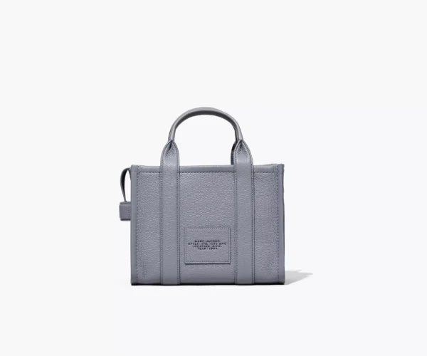 The Marc Jacobs Small Tote Bag Leather Wolf Grey - Image 6