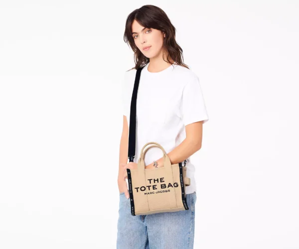 The Marc Jacobs Small Tote Bag Jacquard Warm Sand - Image 2