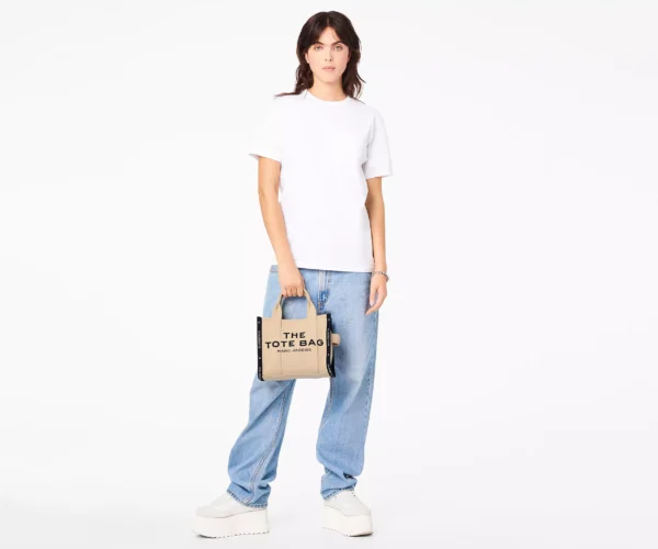 The Marc Jacobs Small Tote Bag Jacquard Warm Sand - Image 4