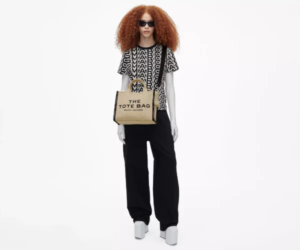 The Marc Jacobs Medium Tote Bag Jacquard Warm Sand - Image 2