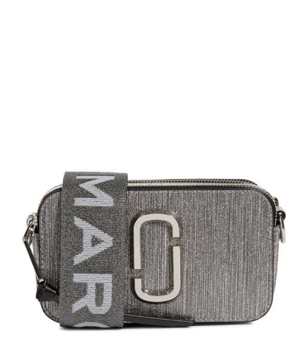 The Marc Jacobs Snapshot Cross-Body Bag Glitter Silver