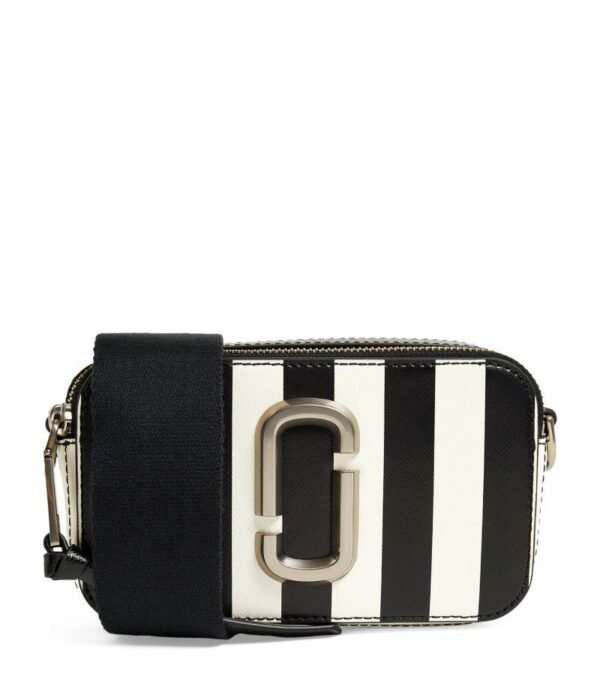 The Marc Jacobs Snapshot Cross-Body Bag Striped Black & White