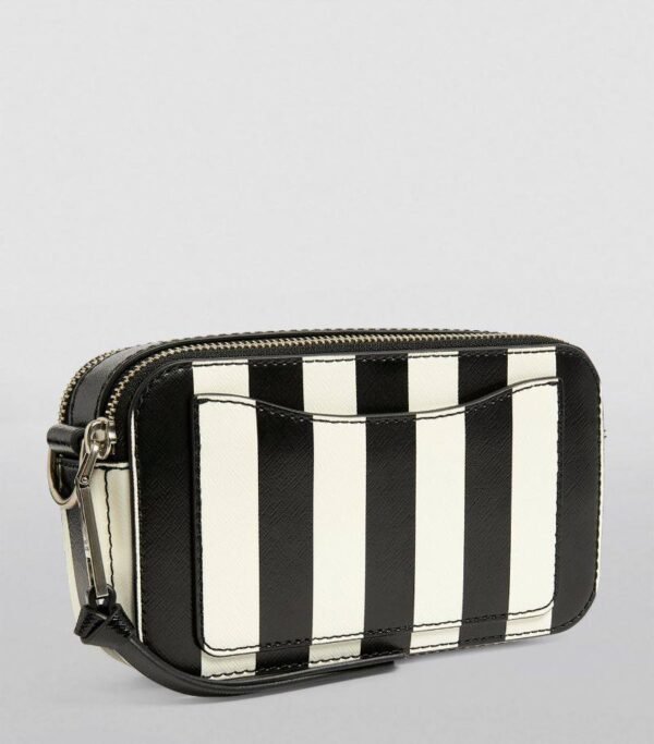 The Marc Jacobs Snapshot Cross-Body Bag Striped Black & White - Image 3