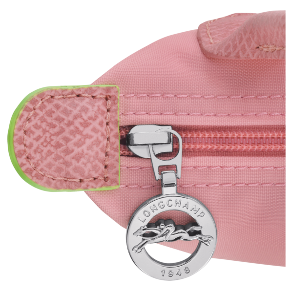 Le Pliage Green Pouch with handle Petal Pink1 - Image 5