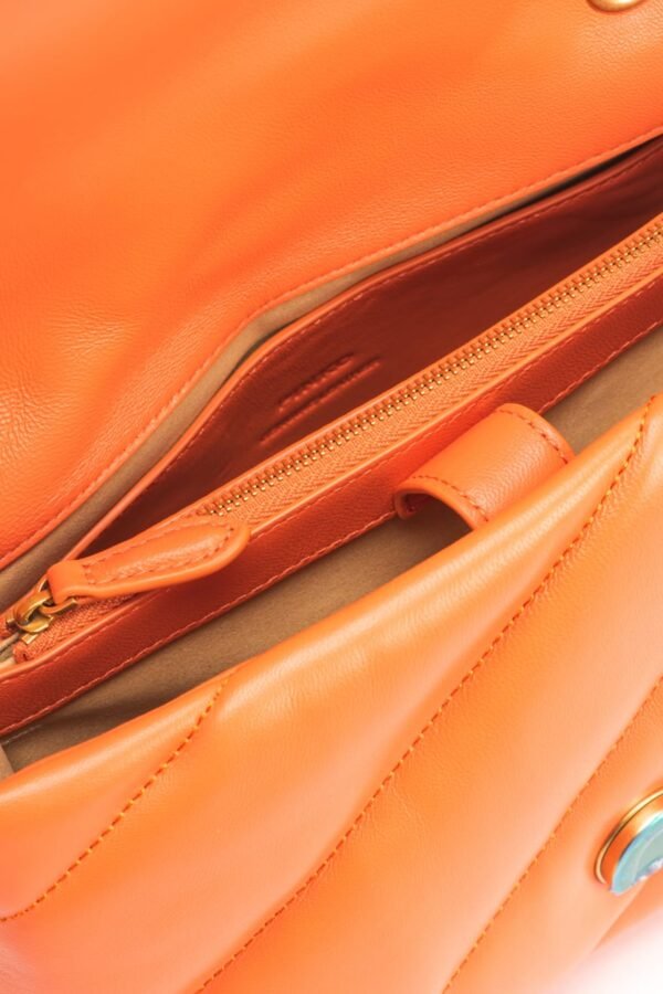 Classic Love Bag Puff Maxi Quilt ORANGE-ANTIQUE GOLD - Image 6
