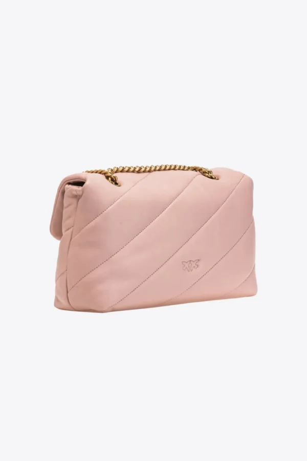 Classic Love Bag Puff Maxi Quilt PINK/DUSTY PINK-ANTIQUE GOLD - Image 2