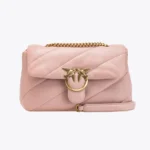 Classic Love Bag Puff Maxi Quilt PINK/DUSTY PINK-ANTIQUE GOLD