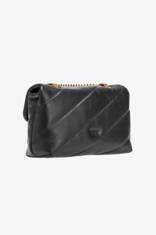 Classic Love Bag Puff Maxi Quilt BLACK-ANTIQUE GOLD - Image 4