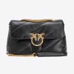 Classic Love Bag Puff Maxi Quilt BLACK-ANTIQUE GOLD